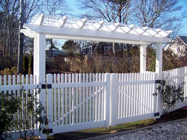 Pergola Dog Ear Double Drive Gate Custom Built Pergola -Pergola 3