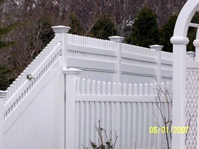 Privacy Fence Baluster Vinyl Scalloped Picket Vinyl - Privacy 10