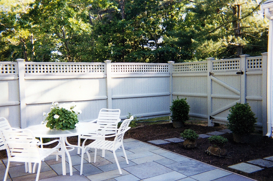 Privacy Fence Board Lattice Cedar Stained White - Privacy 11