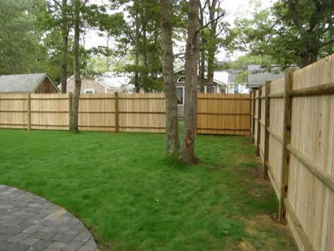 Privacy Stockade Pressure Treated Backing Rails - Privacy 22