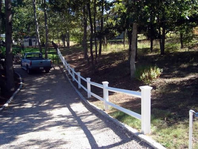 Two Rail Fence Post Choice Caps Any Grade - Rail 7