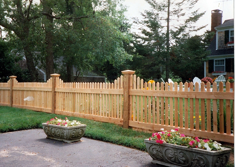 Wayside Cedar Picket Fence Stepped - Picket 18
