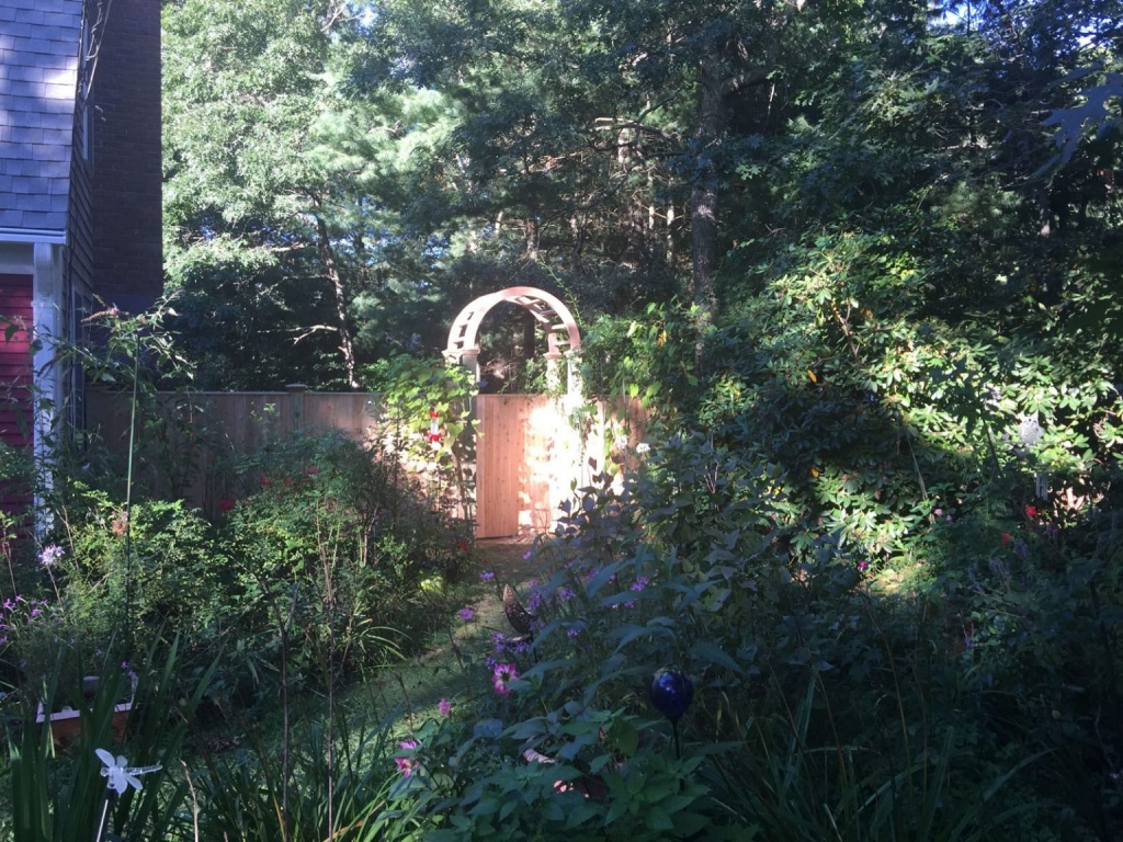 Cedar Arbor with 6 foot Cedar Board with 1x2 top - Arbor 11