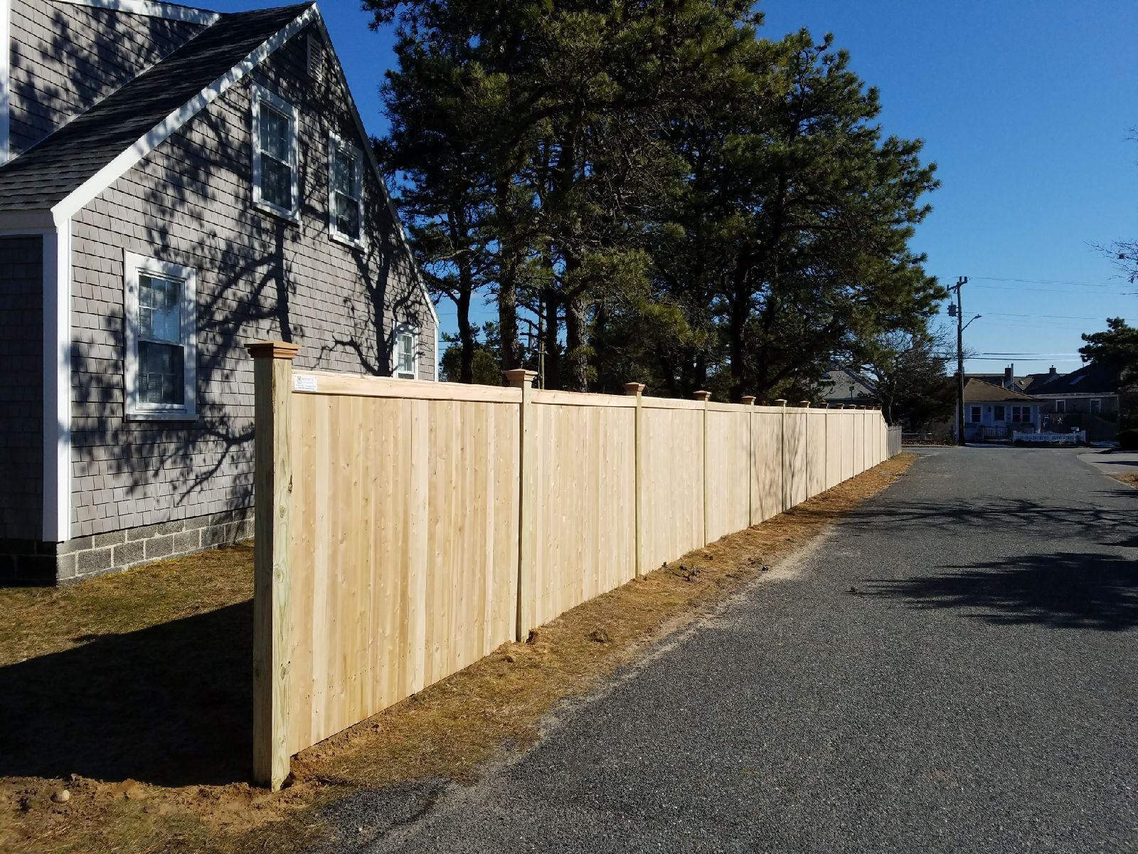 Cape Cod Privacy Fencing Fence and Arbor on Cape Cod