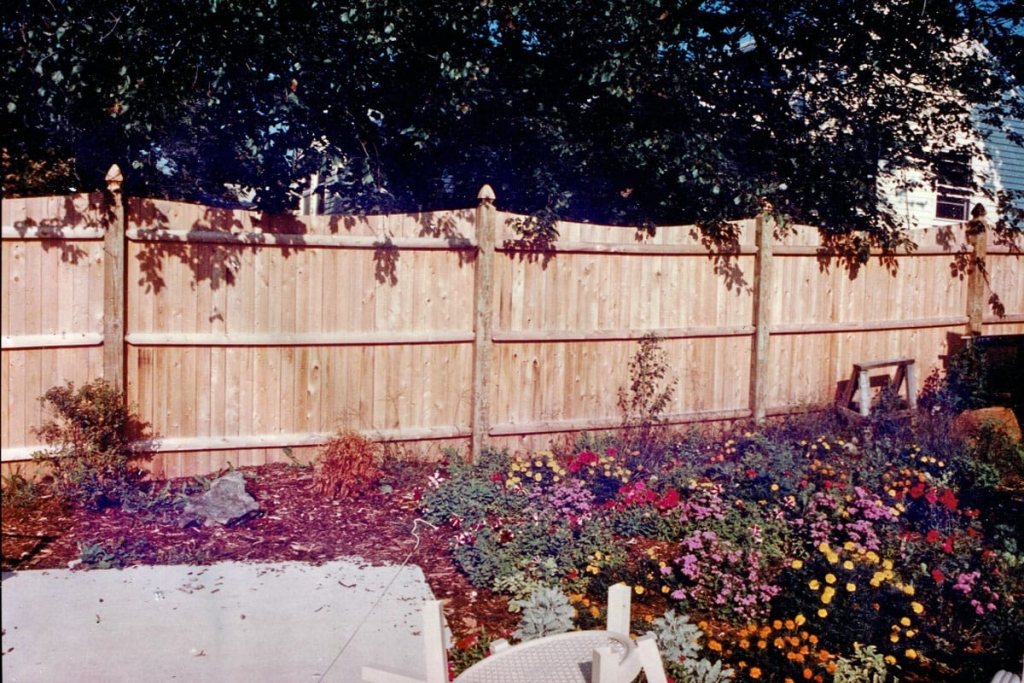 Cedar board scalloped with gothic posts - Privacy 38