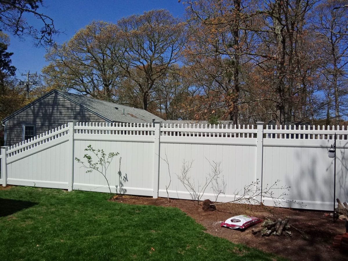Cape Cod Privacy Fencing Fence and Arbor on Cape Cod